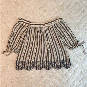 Off the shoulder blouse